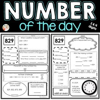 number of the day 4-digit